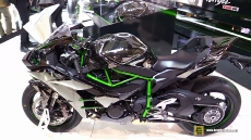 2015 Kawasaki Ninja H2 Super Charged at 2014 EICMA Milan Motorcycle Exhibition
